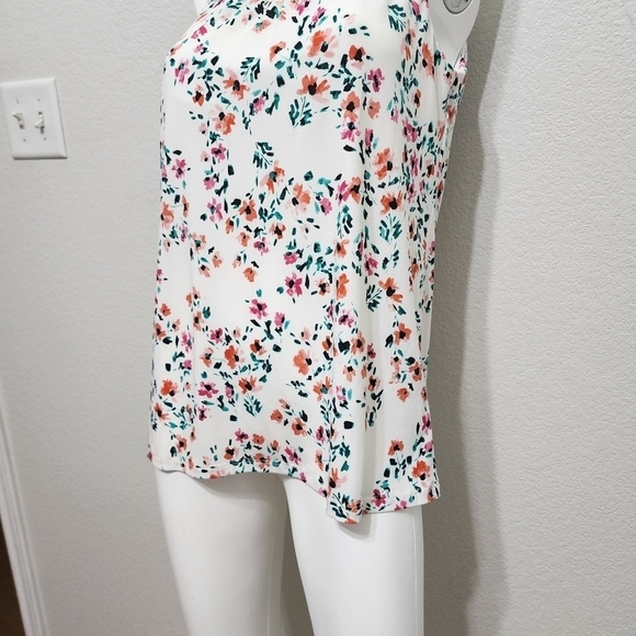NWT Calvin Klein White Floral Tank Top Size S - Picture 5 of 12
